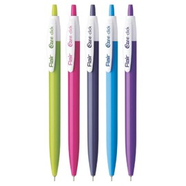 Flair Ezee Click Ball Pen Pouch Pack | 0.7 to 1 mm Tip Size | Retractable Mechanism with Comfortable Grip for Smooth Writing