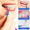 Interdental Brushes, 50PCS Tooth Picks Floss Sticks Flossing Brushes for