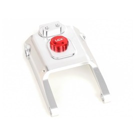 LCX Racing 1/4th RC Motorcycle CNC Aluminum Cap Valve Replica Fuel Tank Silver for Losi Promoto-MX Motorcycle, Upgrades Parts Accessories