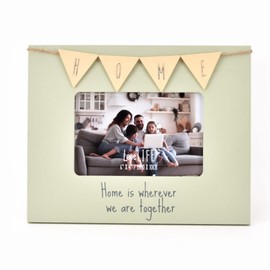 Home Photo Frame Wooden Bunting Love Life 6" X 4" Photo Frame Gift Idea LL427H