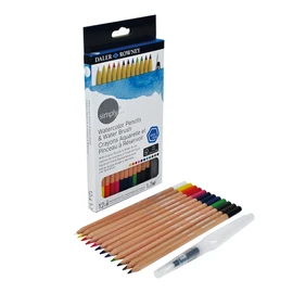 Daler Rowney Simply Watercolour Pencils - Assorted Colours (Pack of 13)