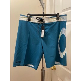 Oakley Mens Geo Ellipse 18 Inch Boardshort Shorts Petrol 482446 Size 33 S334