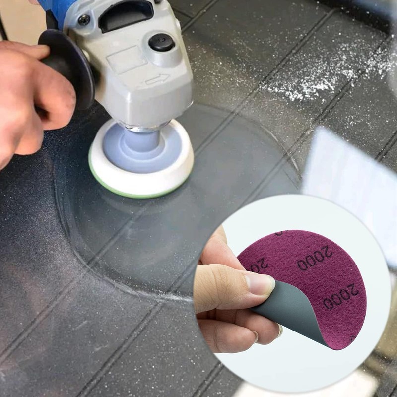 40PCS 75mm Round Sanding Discs, Hook and Loop 600/1000/1500/2000/3000/4000/5000/7000 Mixed