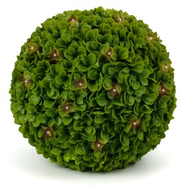 3rd Street Inn Jasper Lighted Topiary Ball - 19" Artificial Pre-Lit Christmas Topiary Plant - Indoor/Outdoor Decorative Light Plant Ball - Wedding and Holiday Decor (1-Pack)