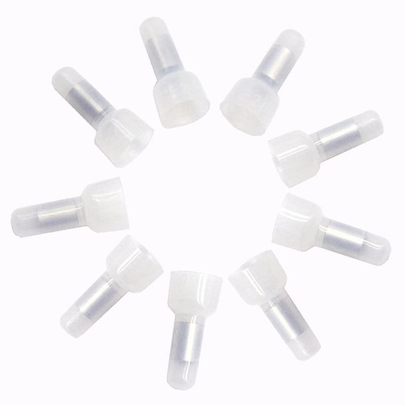 Hocansen 100 Pieces Closed End Crimp Connector Nylon Crimp Cap