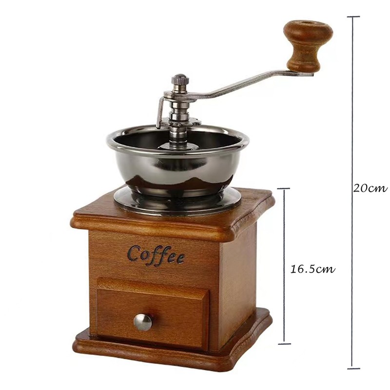 Coffee Mill Grinder - Manual Coffee Grinder with Adjustable Gear