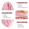 Wool Dreadlock Extensions 22 Inches Pink Double Ended Dreadlocks Extensions