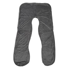 HUGMIN Body Pillow Cover, Solid Color, Cover Only, Dust Mite Resistant, Zipper Type (55.1 x 31.5 inches (140 x 80 cm), Gray)