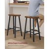 VASAGLE Bar Stools Set of 2, Counter Height Stools, Bar