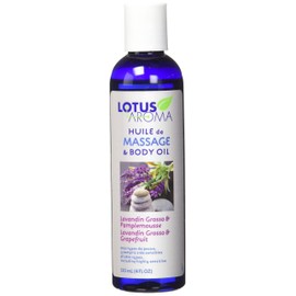 Lotus Aroma Lavandin Grosso & Grapefruit Massage Oil, 4 fl. oz.
