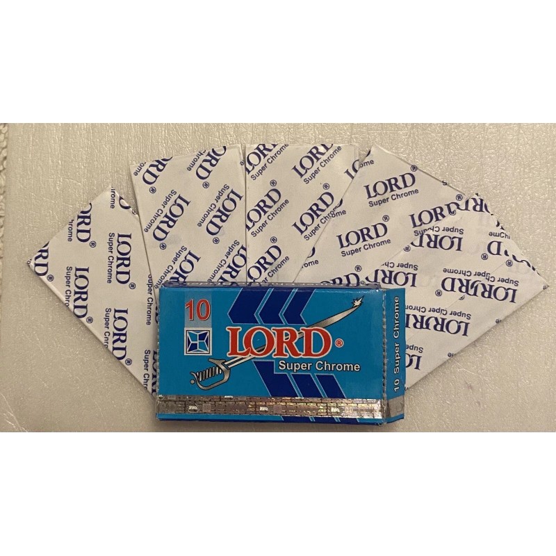 Lord 5-LORD SUPER CHROME Double Edge DE Razor Blades Safety