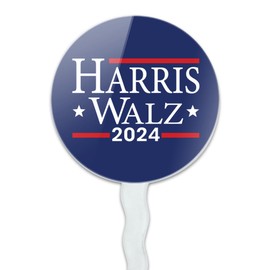 Harris Walz 2024 Cupcake Picks Toppers Decoration Set of 6