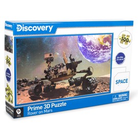 Discovery Channel Mars Rover Super 3D Puzzle | 500 Piece Jigsaw Puzzle for Adults and Kids | NASA Space Gifts | Interactive Brain Teaser for Game Night | 24 x 18 Inches