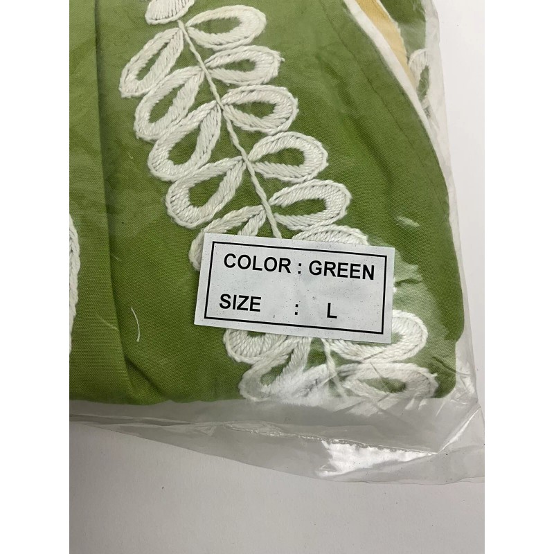 Serena and Lily Baby sling Green Embroidered Boho Scandinavian Large
