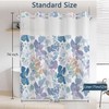 NAEMBCU Boho Floral No Hook Shower Curtain with Snap in