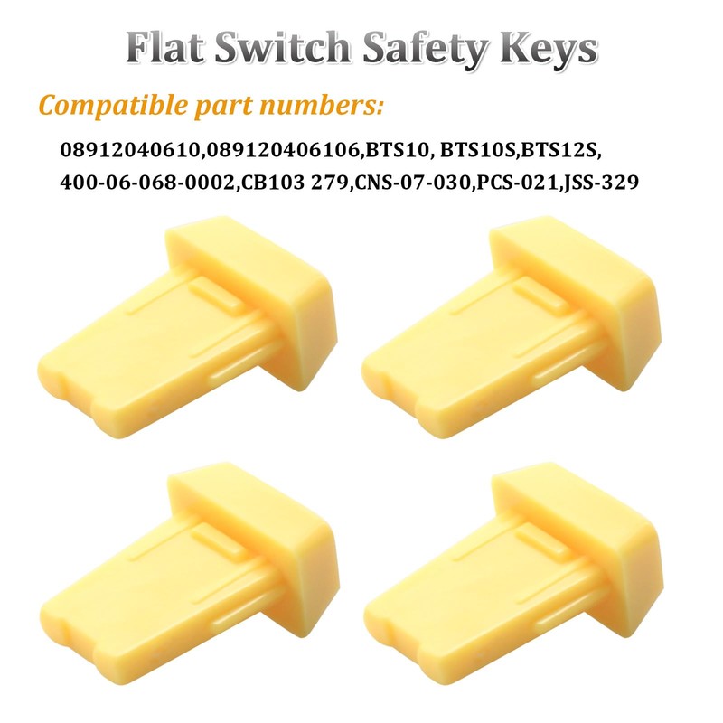 08912040610 Safety Switch Keys for Sears Craftsman,Ryobi,Delta,Wen,Dewalt,Jet,SawStop,Powertec,Rockwell Power Tools,4 pcs