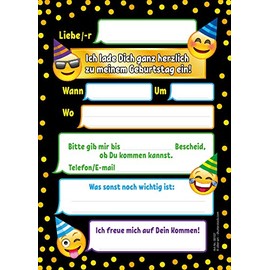 12 Invitations for 10th Children's Birthday Girls Boys Cool Colourful Invitations Tenth Birthday Children