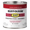 Rust-Oleum 7762730 Stops Rust Brush On Paint, Half Pint, Gloss