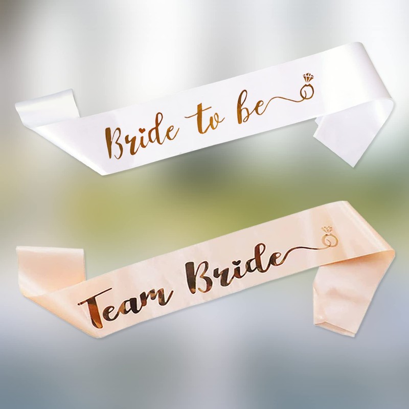 JVAENOUSN 7 Piece JGA Team Bride Sash Set with 1