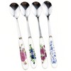 4-in-1 Stainless Steel & Ceramic Coffee Spoon Set - Elegant