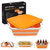 Alpine Elevation Collapsible Large (8L) BBQ Marinating Tub w/Prep Board,
