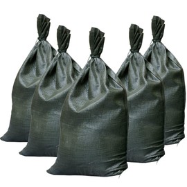 DARFUKEN Sand Bags for Flooding, Empty Heavy Duty Sandbags Bulk,Storm Hurricane, Polypropylene Sand Bags, 14" X 26", with Ties, UV Protection, Flood Barrier,Construction, Earth Bag Homes (30)