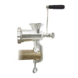 Chard HG-8, #8 Hand Grinder, Silver, Tin-Coated Cast Iron