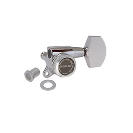 Gotoh SG381 Magnum Lock Traditional Tuners 3 Per Side, with 01 Buttons Chrome