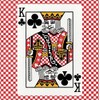 Checkerboard Playing Cards: Red/White