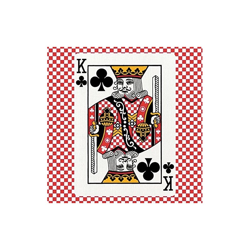 Checkerboard Playing Cards: Red/White