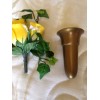 Niche Crypt Mausoleum Vase 4 inch with (Epoxy) Disc Base