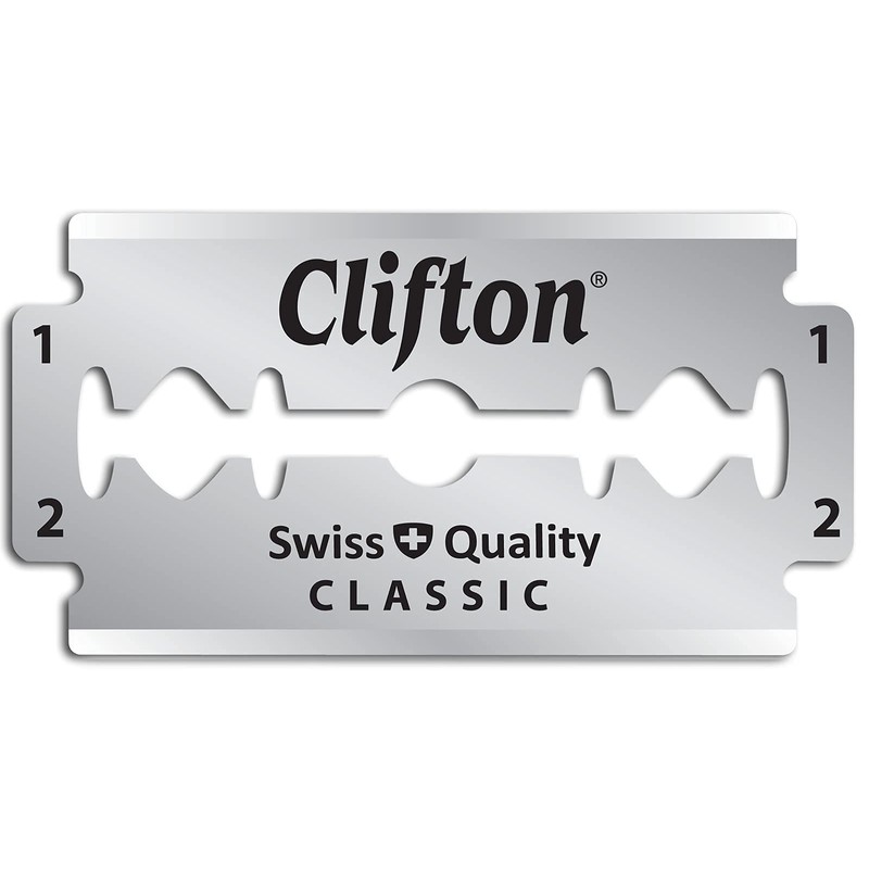 100 Clifton Classic Razor Blades Replacement Blades for Safety Razors