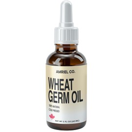 Wheat Germ Oil 60ml – 100% Pure Cold-Pressed Oil Rich in Vitamin E for Skincare, Haircare, and Wellness BY AMRIEL CO.