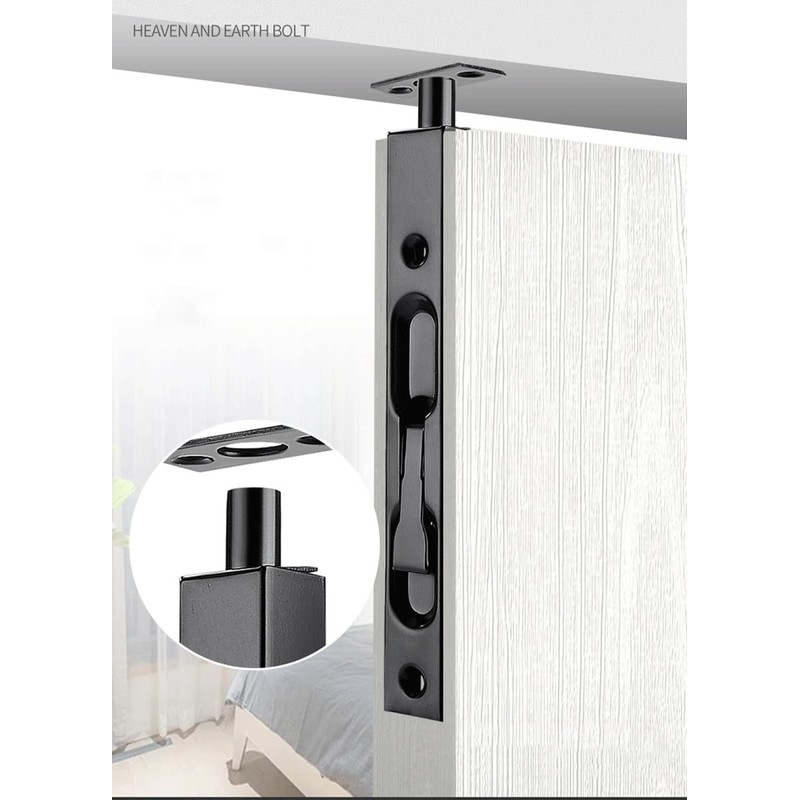 WANLIAN 6 inch Door Bolts,Door Slide Bolt Lock Door Flush