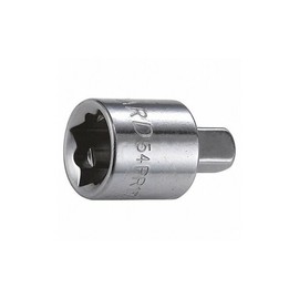 Westward Skt Adptr, Steel, Chrome, 3/8 in, 1/4 in 54PR17-1 Each