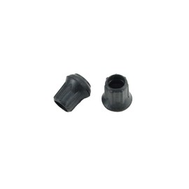 Black Rubber Leg Tips - Rubber Cane Tips - Rubber Crutch Tips - 2 pcs Black Rubber Tips for Chair Legs, Rubber Tips for Canes, Rubber Tips for Crutches (5/8")