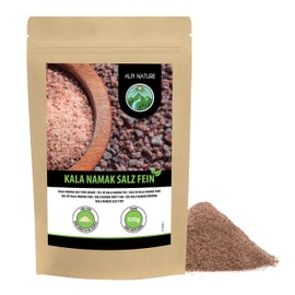 Kala Namak salt fine 500g, 1.1lb, Kala Namak rock salt, known as black salt