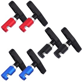 HCEWSBFD 6Pcs Car Hood Prop Struts Clamp Lift Support Clamp Hood Strut Clamps 0.55"Lift-s Support Retaining Clip for Car Cars Hoods Prop Rod Rod Retaining Holder Tool (BK,YE, RD)