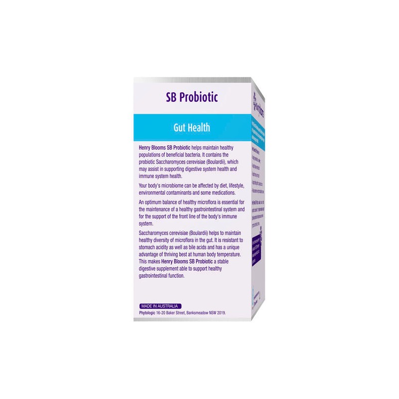 Henry Blooms SB Probiotic Gut Health 60 Vegetarian Capsules