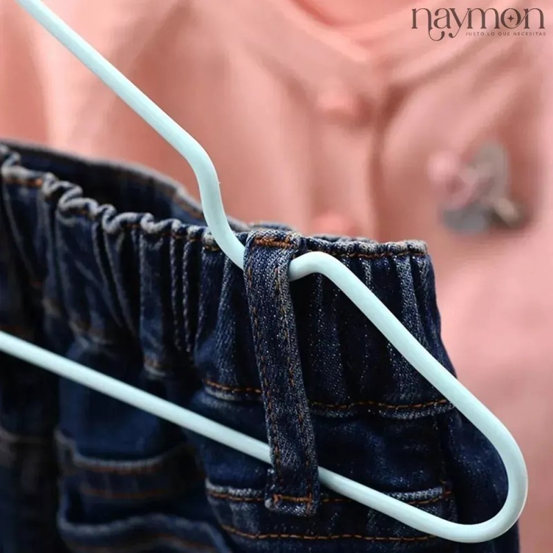 Naymon 10 Ganchos Ropa Alambre Acero Inoxidable Niños Bebe Infantil