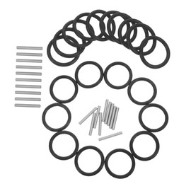 Gatuida 20 Sets Electric Wrench Apron Pipe Wrench Impact Ring Socket Pin Impact Wrench Accessories Impact Pin Needle Roller Bearing Pin Wrench Maintenance Rubber Wrench Pin Kit Steel