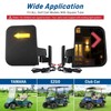 Golf Cart Side Mirrors with Turn Signal Light Golf Cart