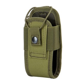 Tactical Molle Duty Gear Walkie Holster Waist Belt Bag Talkie Holder Pouch Radio - Color: Green