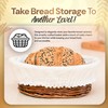 A ARTIZANKA Medium Handmade Wicker Bread Basket for Serving Set