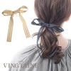 VingTAINE H7768-BK- Hair Cuff, Pony Hook, Long Ribbon, Blade Lace,