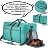 Vomgomfom Travel Bag with Shoe Compartment, Large Folding Bag for