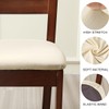 ZHILING Stretch beige Chair Seat Covers for Dining Room Set