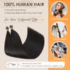 Elailite Hair Extensions Real Human Hair Nano Ring Nano Beads