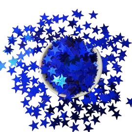 20g Confetti,Blue Glitter Star Table Confetti,Star Confetti,Metallic Foil Stars for Sewing Dresses,Stage Decorations