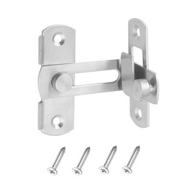 KiKiHong 90 Degree Door Lock Door Buckle Bolt Stainless Steel Right Angle Door Fitting for Door Window Furniture and Toilet Doors RY0826-1